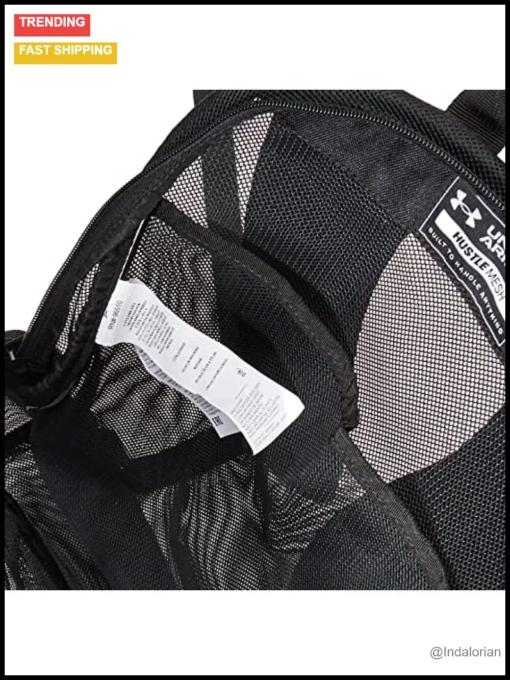 Durable Mesh Backpack with Laptop Sleeve, Padded Straps, Water Bottle Pockets
